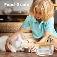 HKM-121171 Automatic Cat and Dog Water Fountain with 1500ml Capacity, Quiet Pump and Triple Filtration System for Healthy Hydration