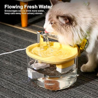 HKM-121171 Automatic Cat and Dog Water Fountain with 1500ml Capacity, Quiet Pump and Triple Filtration System for Healthy Hydration