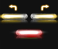 HKM-692883 Rechargeable USB Mountain Bike Taillight Set for Night Riding with Colorful Features