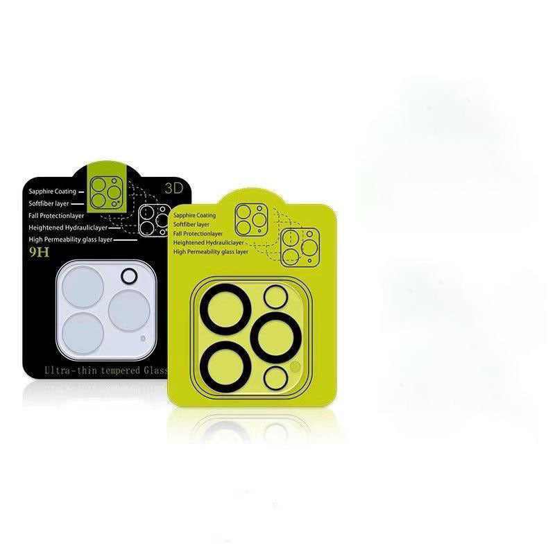 KTX-040851 3D Tempered Glass Lens Protection Film for iPhone Models - HD, Explosion-Proof, Anti-Fingerprint