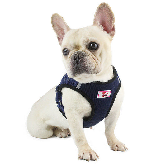 HKM-353363 Adjustable Polyester Pet Chest Strap for Dogs in Multiple Sizes and Colors