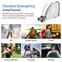 HKM-942355 Portable Unisex Urinal Funnel for Travel, Camping, and Outdoor Use