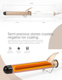 HKM-865235 Coil Rod Curling Iron with 21-30mm Diameter for Large and Small Volume Hairstyles