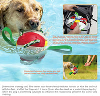 HKM-824787 Interactive Dog Toy Set with Flying Saucer Ball and Chewing Ropes for Tug-of-War Fun
