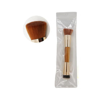 HKM-035091 Bamboo Handle Foundation Brush with Corrugated Silk Nylon Wool bristles