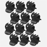 HKM-148563 Elegant Black Coffee Small Hairpins for Female Headdresses – 12 Pack
