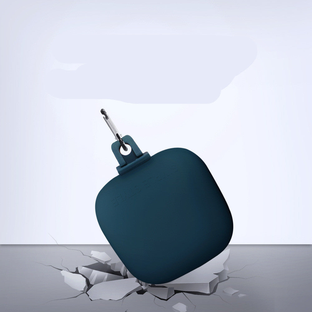 KTX-226195 Silicone Protective Sleeve for Powerbeats Pro Wireless Headphones - Adjustable Hook, Available in Red, Blue, Black