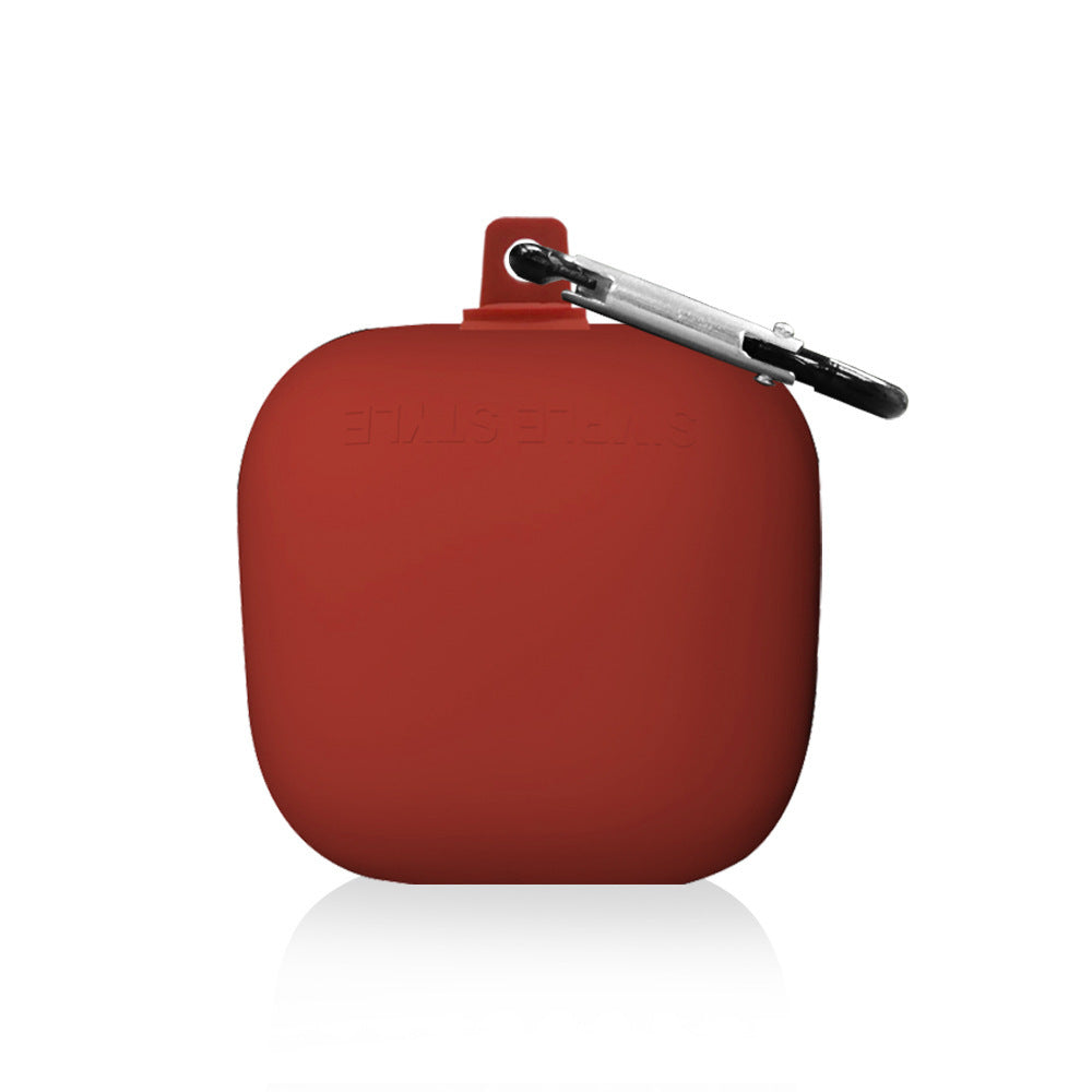 KTX-226195 Silicone Protective Sleeve for Powerbeats Pro Wireless Headphones - Adjustable Hook, Available in Red, Blue, Black