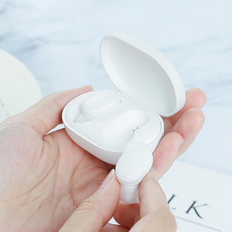 KTX-103187 Wireless Bluetooth Earbuds - Ultra-Small Stereo Sports Earplugs for Driving and Calls, White Color