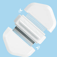HKM-035923 Floating Hair Pet Shell Comb for Dogs and Cats - Long & Short Hair, Ivory White, Cream Powder, Mint Green, 95*20MM Size