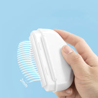 HKM-035923 Floating Hair Pet Shell Comb for Dogs and Cats - Long & Short Hair, Ivory White, Cream Powder, Mint Green, 95*20MM Size