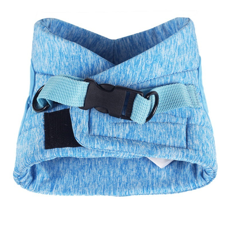 HKM-875347 Lightweight Cat Harness with 1.2m Leash in Dark Gray or Blue Options
