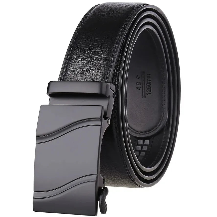 HKM-808659 Genuine Leather Automatic Men's Belt - Model LY36-21702-1