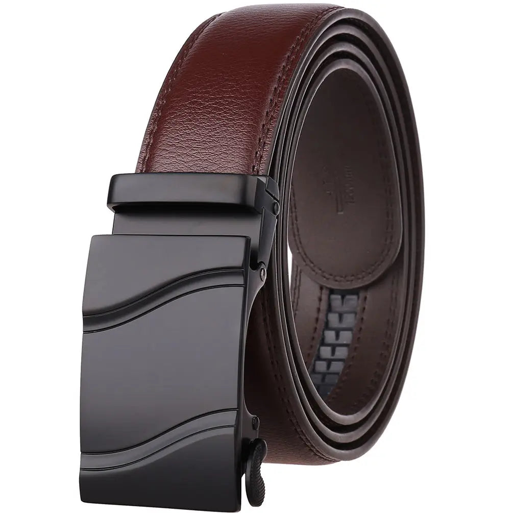 HKM-808659 Genuine Leather Automatic Men's Belt - Model LY36-21702-1