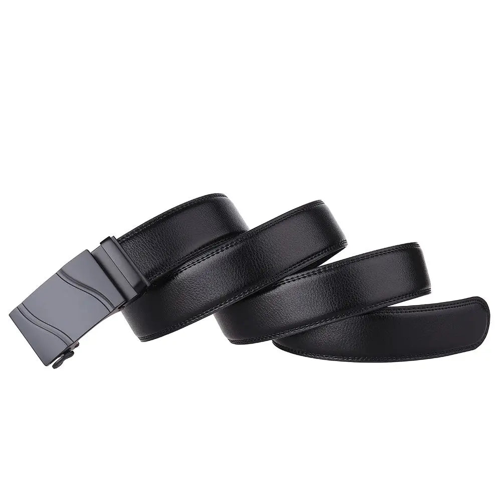 HKM-808659 Genuine Leather Automatic Men's Belt - Model LY36-21702-1