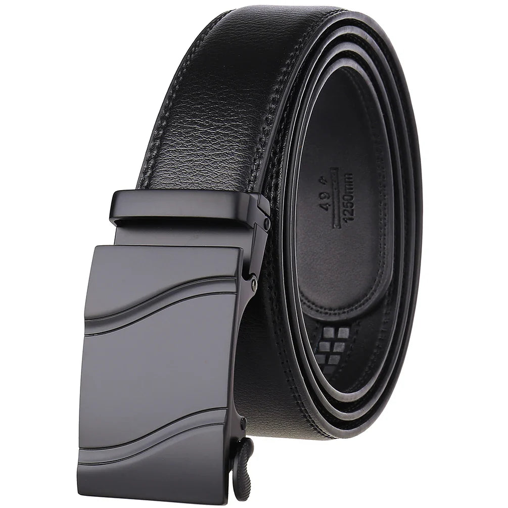HKM-808659 Genuine Leather Automatic Men's Belt - Model LY36-21702-1