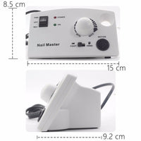 HKM-223059 Professional Electric Nail Polisher with Adjustable Speed and Ergonomic Design - Available in Pink, White, and Black