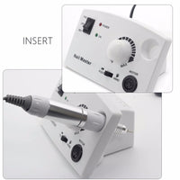 HKM-223059 Professional Electric Nail Polisher with Adjustable Speed and Ergonomic Design - Available in Pink, White, and Black