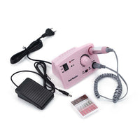 HKM-223059 Professional Electric Nail Polisher with Adjustable Speed and Ergonomic Design - Available in Pink, White, and Black