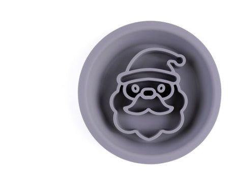 HKM-653011 Two-in-One Anti-Choke Slow Feed Bowl for Cats and Dogs - Non-Slip Edible Silicone Honeycomb Design, 20x20cm