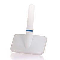 HKM-016659 Fur Collar White Needle Comb for Dog and Cat Grooming with Protective Head and Plastic Handle