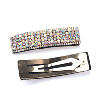 HKM-899923 Super Flashing Rhinestone Hairpin Set for Women - Geometric Alloy Clips