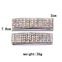 HKM-899923 Super Flashing Rhinestone Hairpin Set for Women - Geometric Alloy Clips