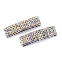HKM-899923 Super Flashing Rhinestone Hairpin Set for Women - Geometric Alloy Clips