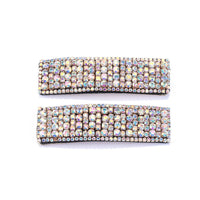 HKM-899923 Super Flashing Rhinestone Hairpin Set for Women - Geometric Alloy Clips