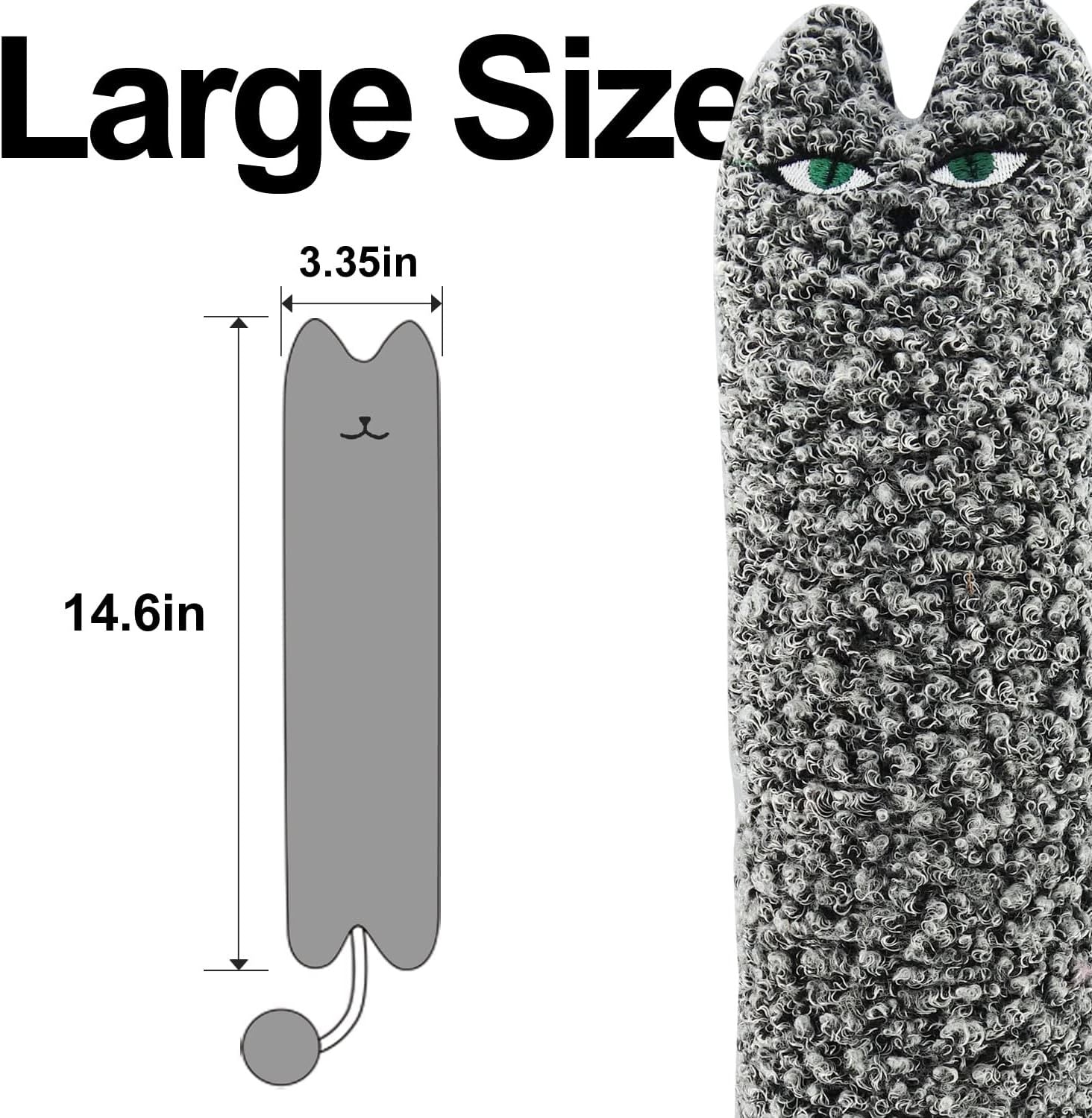 HKM-460051 Catnip Kicking Pillow Toy for Cats and Kittens - Soft and Safe Design with Matatabi for Stress Relief