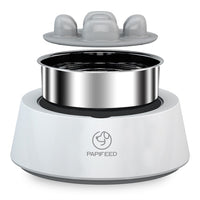 HKM-619091 Stainless Steel Anti-Tipping Weighing Bowl for Cats and Dogs, 500g Capacity