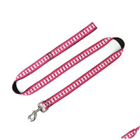 HKM-118227 Nylon Character Bone Dog Leash - 2.5cm x 120cm, Multiple Colors Available