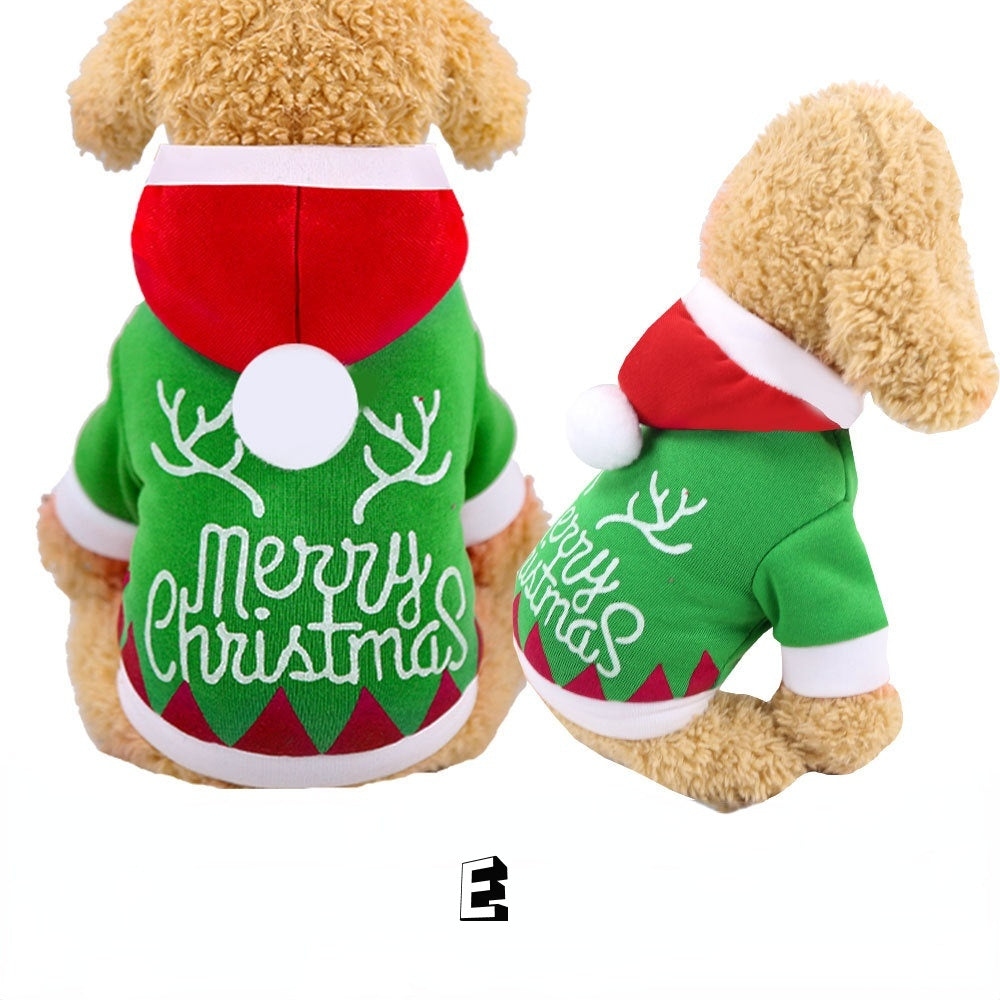HKM-713683 Festive Santa Outfit for Cats in Plush Cotton Fabric, Multiple Sizes Available