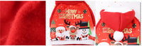 HKM-713683 Festive Santa Outfit for Cats in Plush Cotton Fabric, Multiple Sizes Available