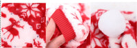 HKM-713683 Festive Santa Outfit for Cats in Plush Cotton Fabric, Multiple Sizes Available