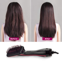 HKM-893011 2-in-1 Electric Hair Dryer Comb for Quick Drying and Straightening, Suitable for Wet and Dry Hair