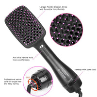 HKM-893011 2-in-1 Electric Hair Dryer Comb for Quick Drying and Straightening, Suitable for Wet and Dry Hair