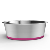 HKM-338835 Non-Slip Stainless Steel Dog Bowl for Medium and Large Dogs - Multiple Colors Available
