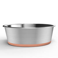 HKM-338835 Non-Slip Stainless Steel Dog Bowl for Medium and Large Dogs - Multiple Colors Available