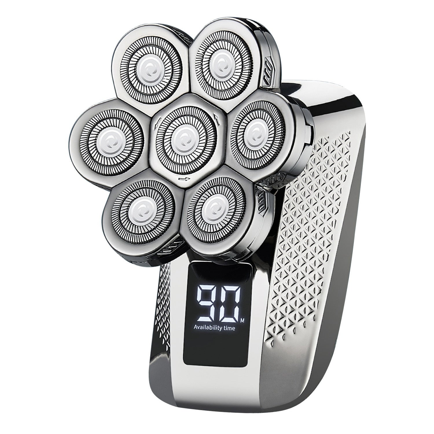 HKM-858579 5 in 1 Rechargeable Electric Rotary Head Shaver with Precision Trimmer and Waterproof Grooming Kit