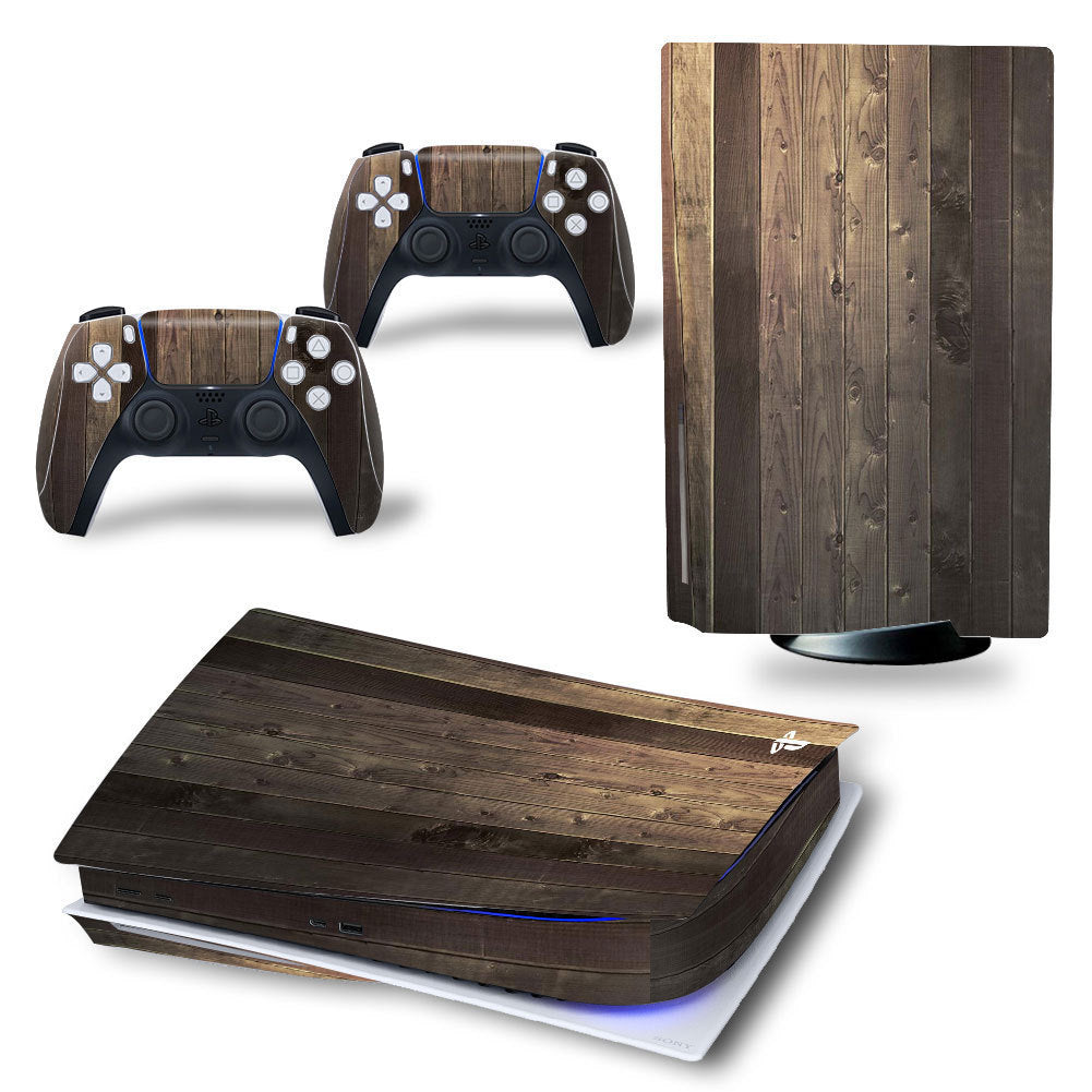 HKM-678355 Colorful Sticker Handle & Console Skin for PS5 - Frosted Finish, 3-Piece Set
