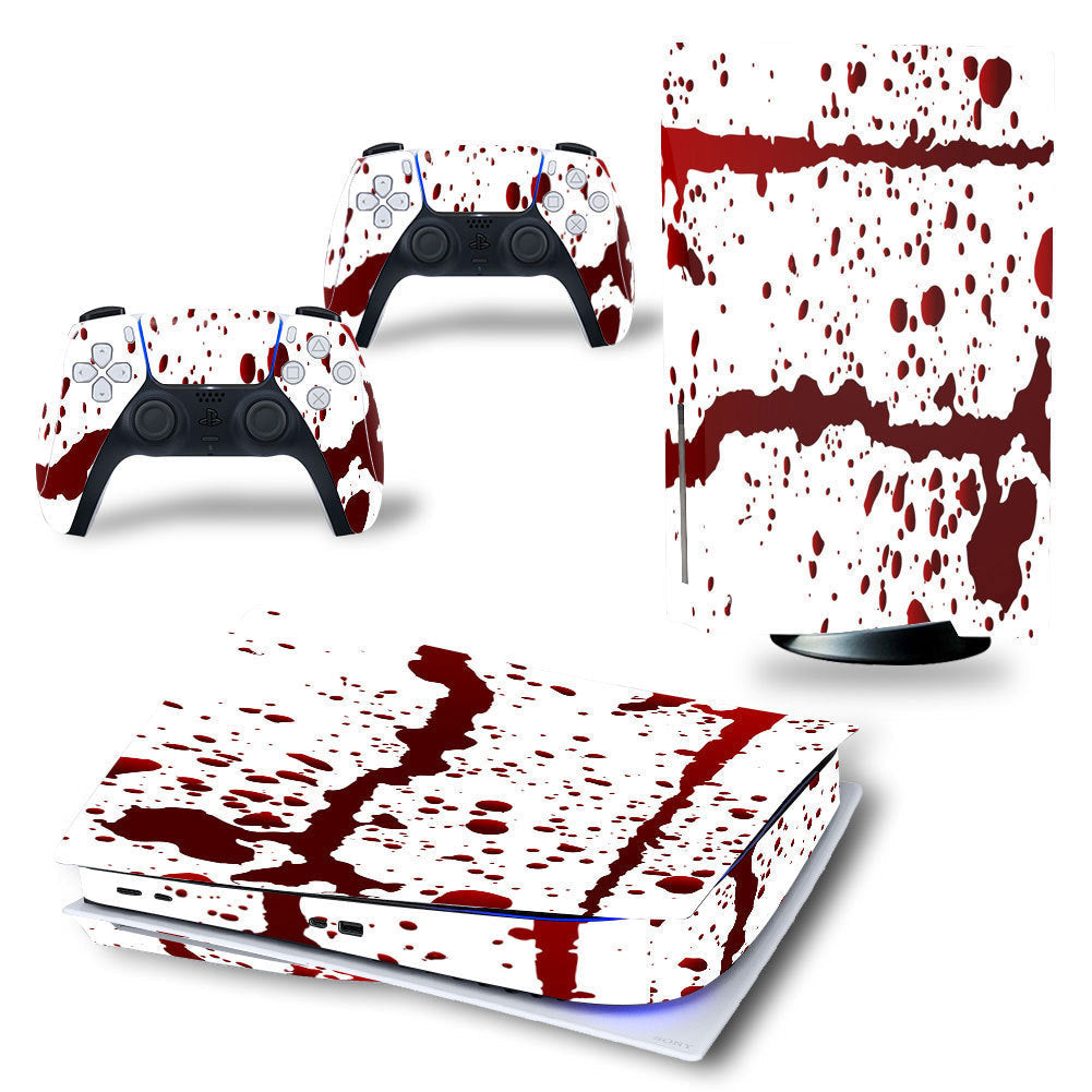 HKM-678355 Colorful Sticker Handle & Console Skin for PS5 - Frosted Finish, 3-Piece Set