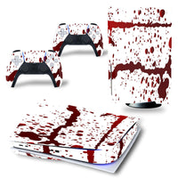 HKM-678355 Colorful Sticker Handle & Console Skin for PS5 - Frosted Finish, 3-Piece Set