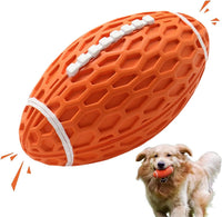 HKM-326675 Durable Squeaky Rugby Dog Toy for Aggressive Chewers – Ideal for Large Dogs and Interactive Play