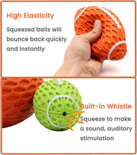 HKM-326675 Durable Squeaky Rugby Dog Toy for Aggressive Chewers – Ideal for Large Dogs and Interactive Play