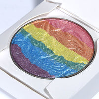 HKM-292627 Rainbow Makeup Powder Highlighter for Face and Eyes, 6g