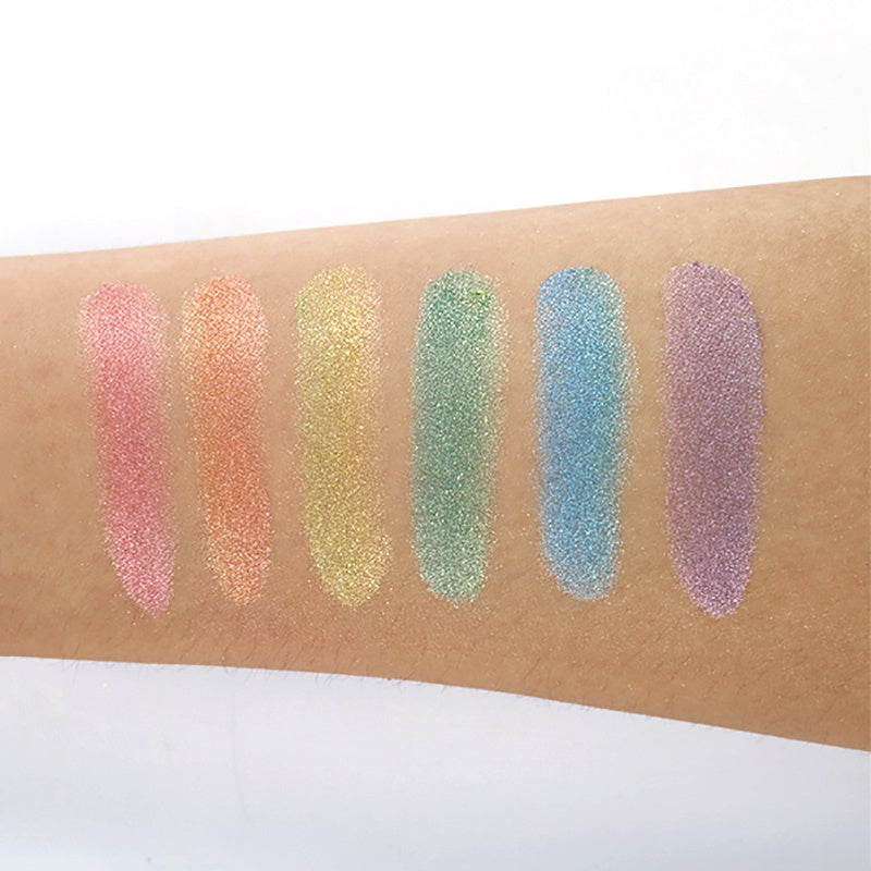 HKM-292627 Rainbow Makeup Powder Highlighter for Face and Eyes, 6g