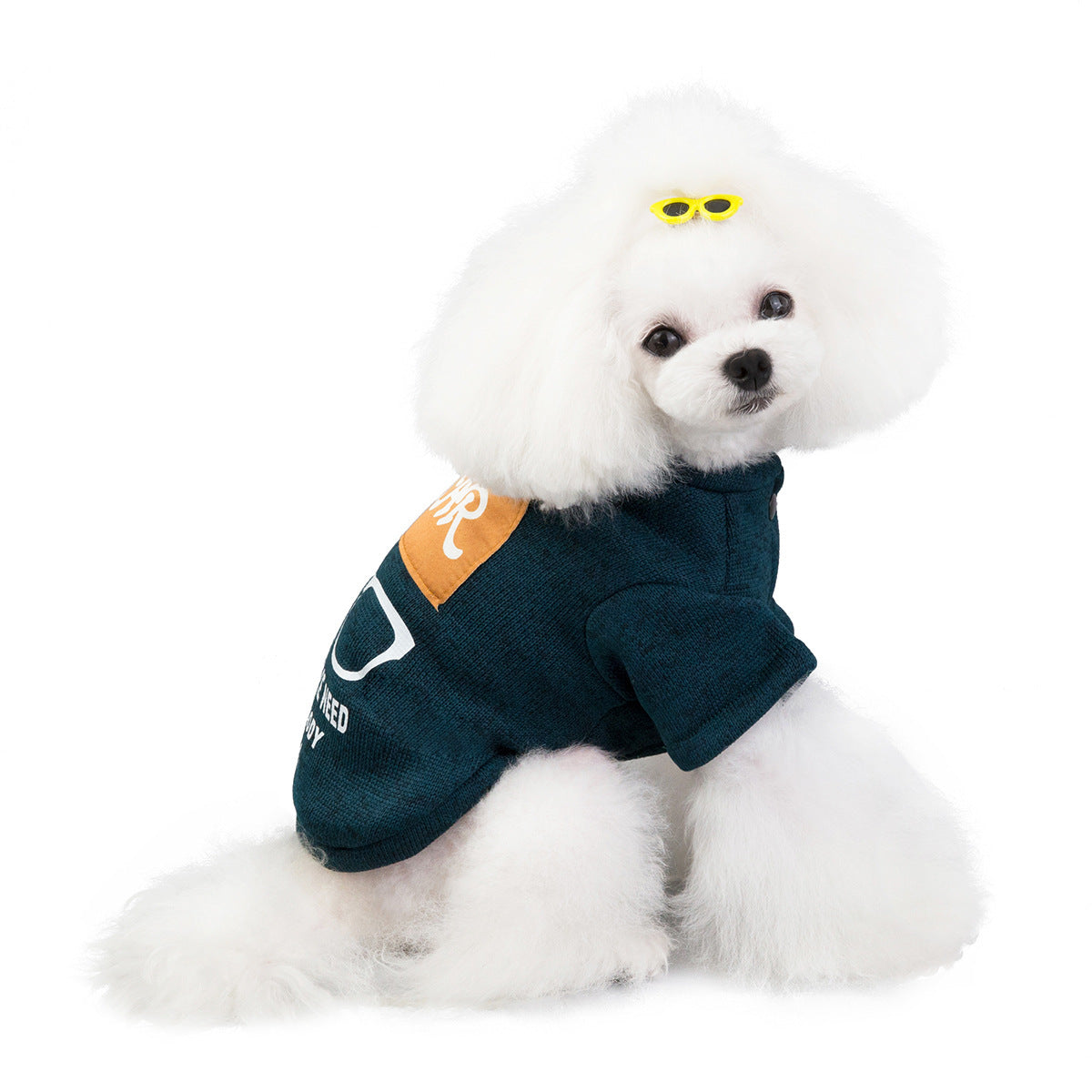 HKM-711379 Cozy Knit Sweatshirt for Dogs in Green, Wine Red, and Blue - Sizes XXS to 9XL