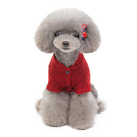 HKM-711379 Cozy Knit Sweatshirt for Dogs in Green, Wine Red, and Blue - Sizes XXS to 9XL