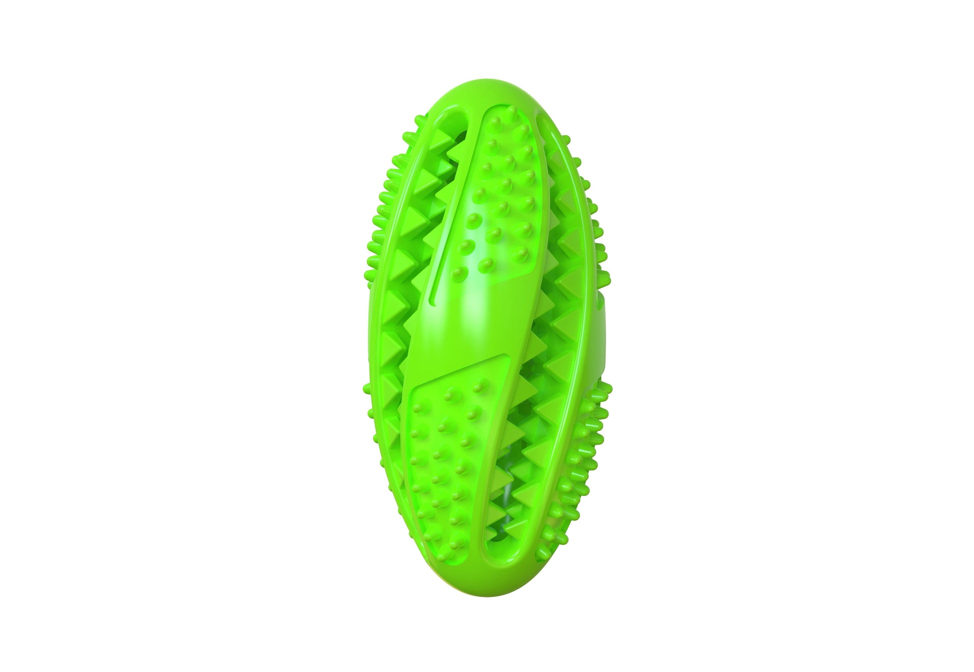HKM-423827 Round Rubber Food Dispensing Pet Toy Ball for Dogs - Eco-Friendly Puzzle Teeth Cleaning Toy